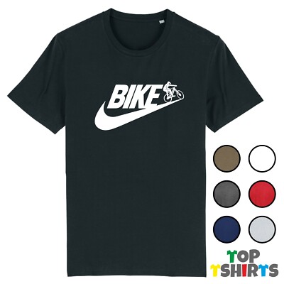 BIKE Mountainbike T-Shirt Biker Downhill Fahrer Fahrrad Wheelie Tricks BMX Top