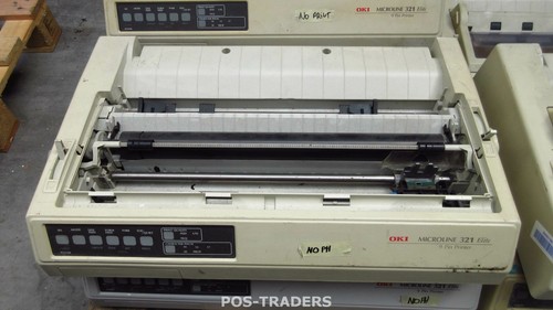 OKI MICROLINE 321 ELITE Parallel 9Pin Matrix Printer NO PRINTHEAD & FRONT COVER - Picture 1 of 3