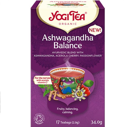 Yogi Tea ASHWAGANDHA BALANCE Blend With Acerola Cherry & PassionFlower 3 x Packs - Picture 2 of 7