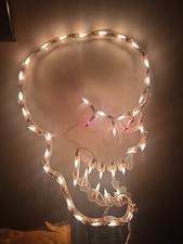 Indoor/Outdoor Lighted Skull Halloween 14'x8 All Lights Work