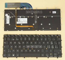 New For DELL XPS 13 9343 9350 9360 Keyboard SW Swiss Tastatur Backlit