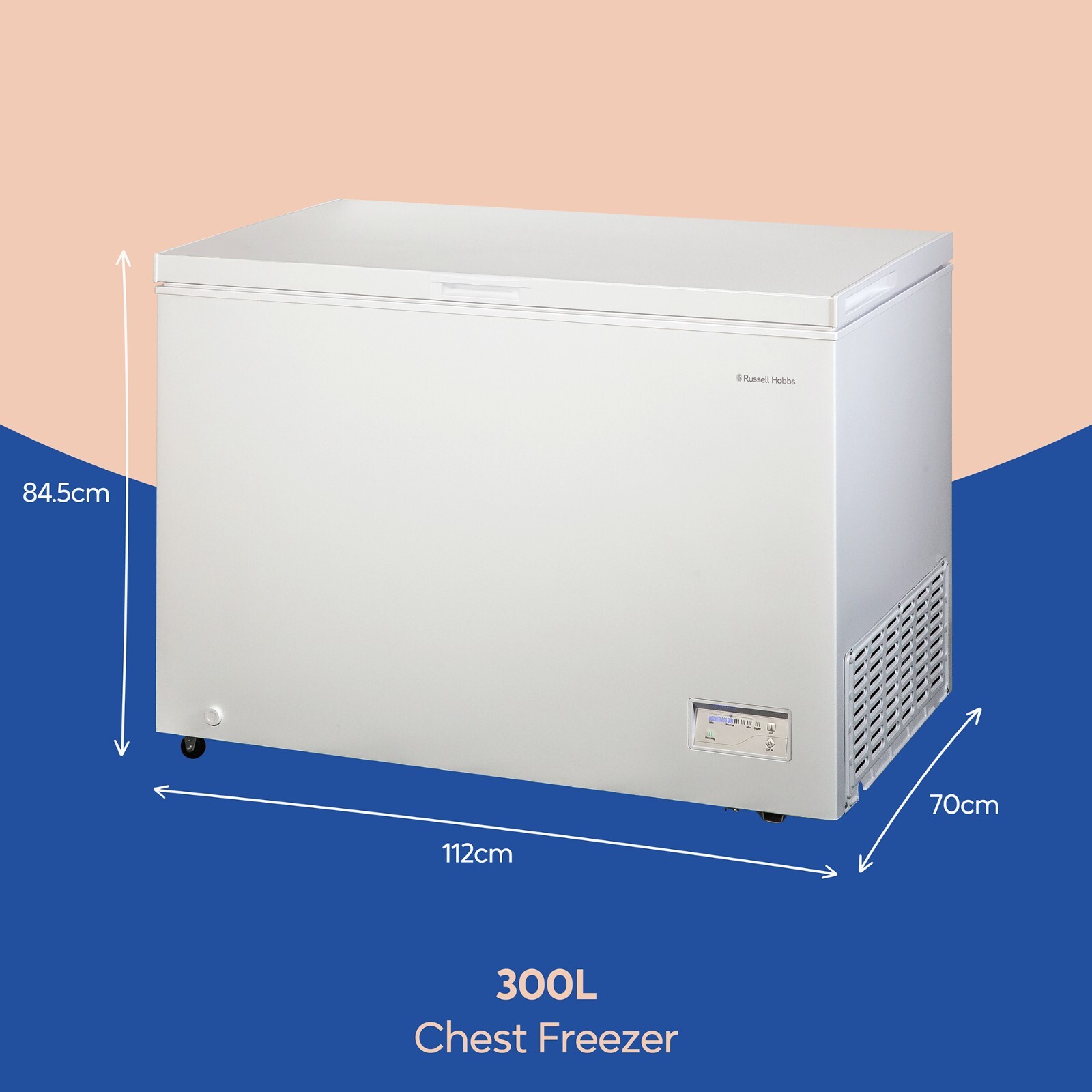 Russell Hobbs Chest Freezer 300 Litre Freestanding 5 Year Guarantee