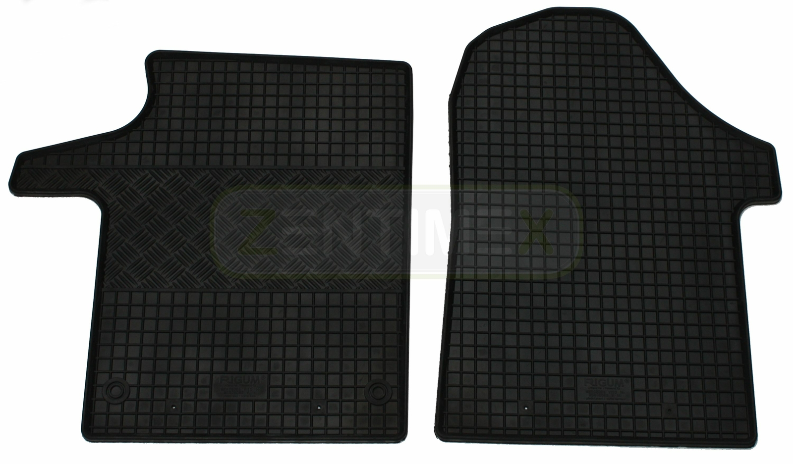 Rubber floor mats for Mercedes Vito Mixto 3 W447 2014 combo 2/3 seats
