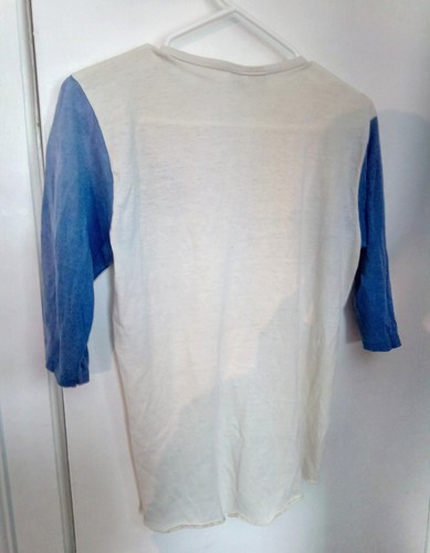 Camicia vintage New York Mets Henley con bottoni 3/4 taglia media MLB baseball - Foto 2 di 6