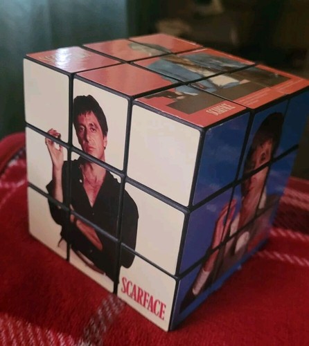 Vintage SCARFACE 4" RUBIKS CUBE Puzzle TONY Al Pacino Universal Studios - Picture 4 of 4