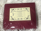 Comfort Creek Burgundy Brick Red Full Size Sheet Set Microfiber Fitted Flat New