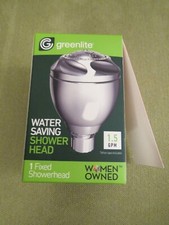 NEW Greenlite Water Saving Fixed Shower Head 1.5 gal/min, PACKAGING MAY VARY
