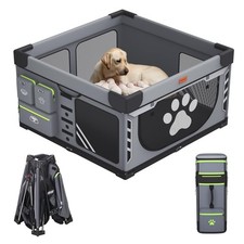 Loobani Foldable Dog Playpen Indoor: 1 Min Setup No Tools, Heavy Duty 690D Ox...