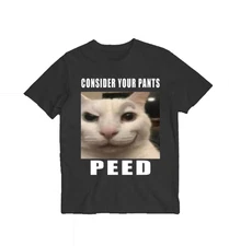 Consider Your Pants Peed Meme t-shirt, cat meme shirts