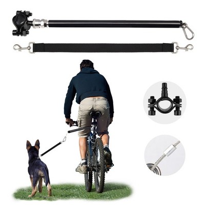 Bike Dog Leash Carbon Fiber - Shock Absorbing, Durable, Adjustable for Safe Dog
