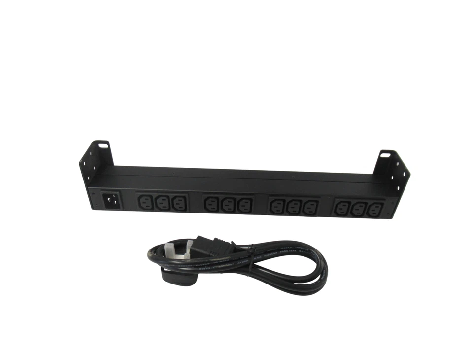 APC AP9565 IEC C13 12 Gang Power Distribution Unit 2.5m Cable 16A 100 - 240V - Image 2 of 4