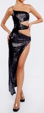NWT HERA Collection Celebrity Fashion Forever 21 Sequin Gown Maxi Dress sz S