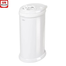 Steel Diaper Pail Odor Locking No Special Bags Childproof Sliding Lid Easy Clean