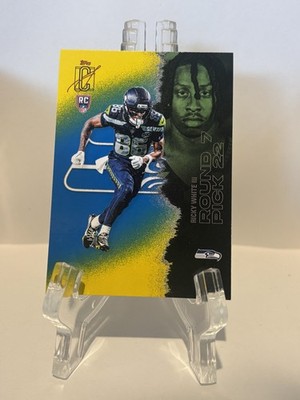 2025 Topps Signature Class- Ricky White III #190 (RC) Blue & Yellow Seahawks