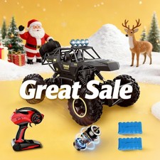 2.4G Remote Control Car 4WD RC Monster Truck Off-Road Vehicle Toys Gifts Kids US