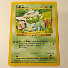 Bulbasaur 044/102 Base Set (Shadowless) Regular for sale online | eBay