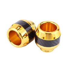 Motorcycle Frame Sliders, Front Fork Crash Guards Pair for Protection, Carbon