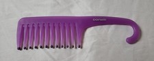 Conair Shower Comb Wide Tooth Styling Tool Detangler Swim Wet Hair w/Hanger NEW