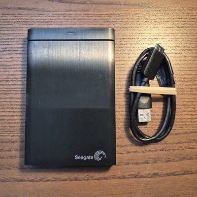 Seagate Backup Plus Portable 1 TB Hard Drive, SRD0SP0, Mac/PC, UNTESTED/AS-IS