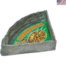 Reptile Rock Corner Water Dish, X-Large, Assorted color