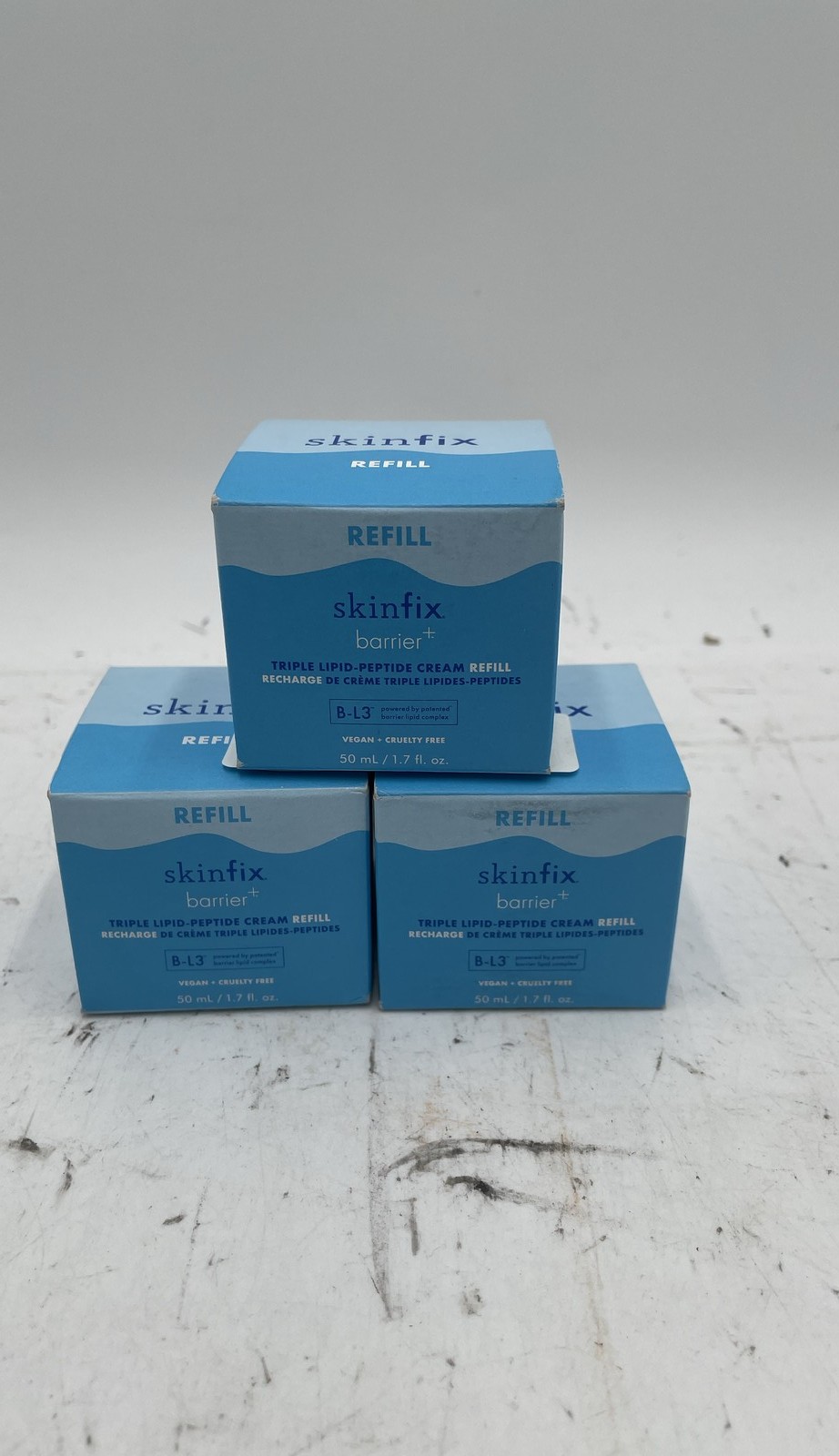 Skinfix Barrier+ Triple Lipid Peptide Cream Refill 50mL Vegan Lot Of 3