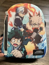 My Hero Academia Hero Bioworld Trio Deku Todoroki Bakugo Blue Mini Backpack