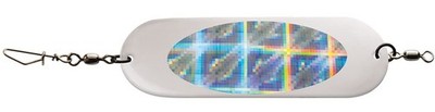 Luhr Jensen Herring Dodger, Chrome/Silver Disco Tape, 5 3/4-Inch