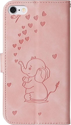 LEINUO iPhone 6 Leather Folio Case | Red Textured Deer Head Embellished | Slim - Picture 2 of 11