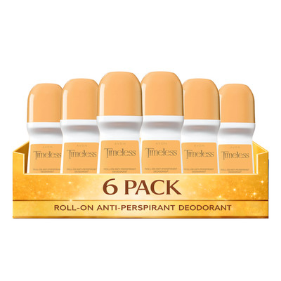 Avon Timeless Roll-On Antiperspirant Deodorant, 2.6 fl. oz (Pack of 6)