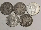 5 Morgan Silver Dollars - 5 Coin Lot - SKU43