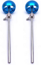 2 Pieces Bass Drum Pedal Beater Aluminum Alloy Hammer Head Percussion Instrument