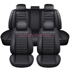 For Hyundai Auto Car Seat Covers Full Set Leather 5-seats Front Rear Cushions