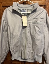 Vintage Upstream USA Made Snap On Tools Gray Mechanic Promo Lg Windbreaker, NWT