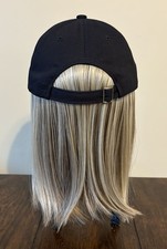 Henry Margu Classic Black Baseball Cap w/Wig 8272 Light Golden Brown w/Highlight