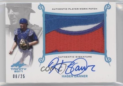 2017 Leaf Trinity Platinum Holofoil Spectrum /25 Hagen Danner #PA-HD1 Patch Auto