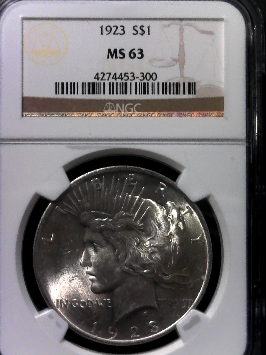 MS 63 Graded Peace Dollars 1921-1935 for sale | eBay