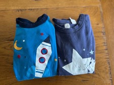 Baby Gap Kids lot of 2 pajama sets sz 5y long sleeves blue rocket stars