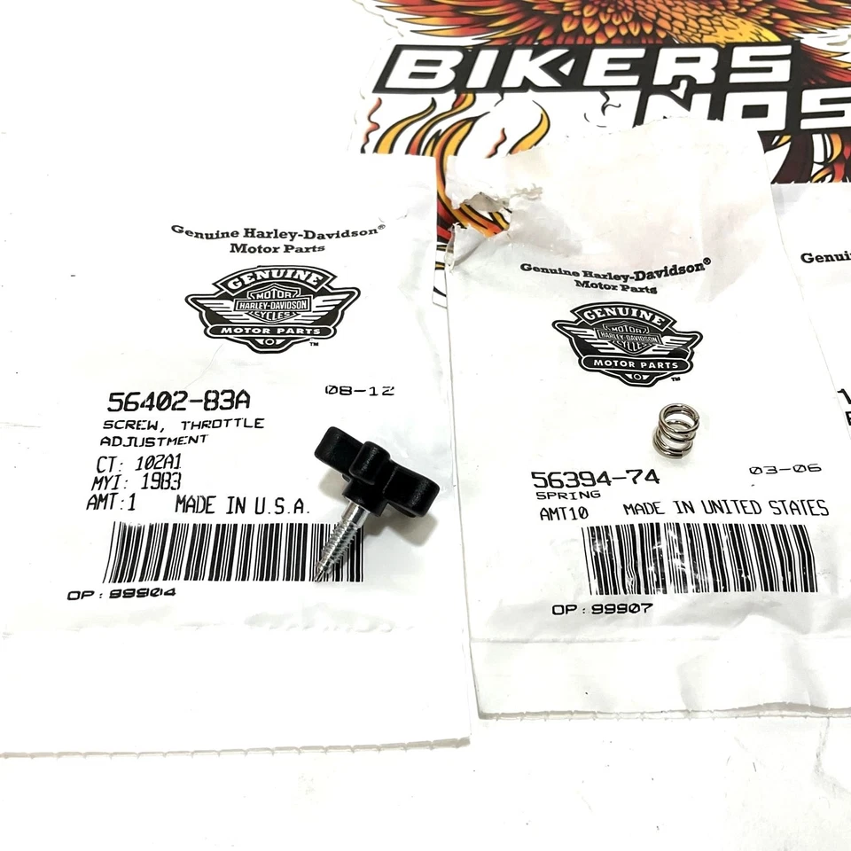 Nuevo Genuino Harley 1974-2016 XL Dyna Touring Softail Kit de Tornillos de Acelerador 56397-74 Foto 3 de 4