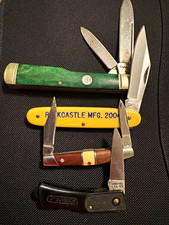 4pc  mix Pocketknife Lot Slipjoint Manual Clip Point/Pen Stainless