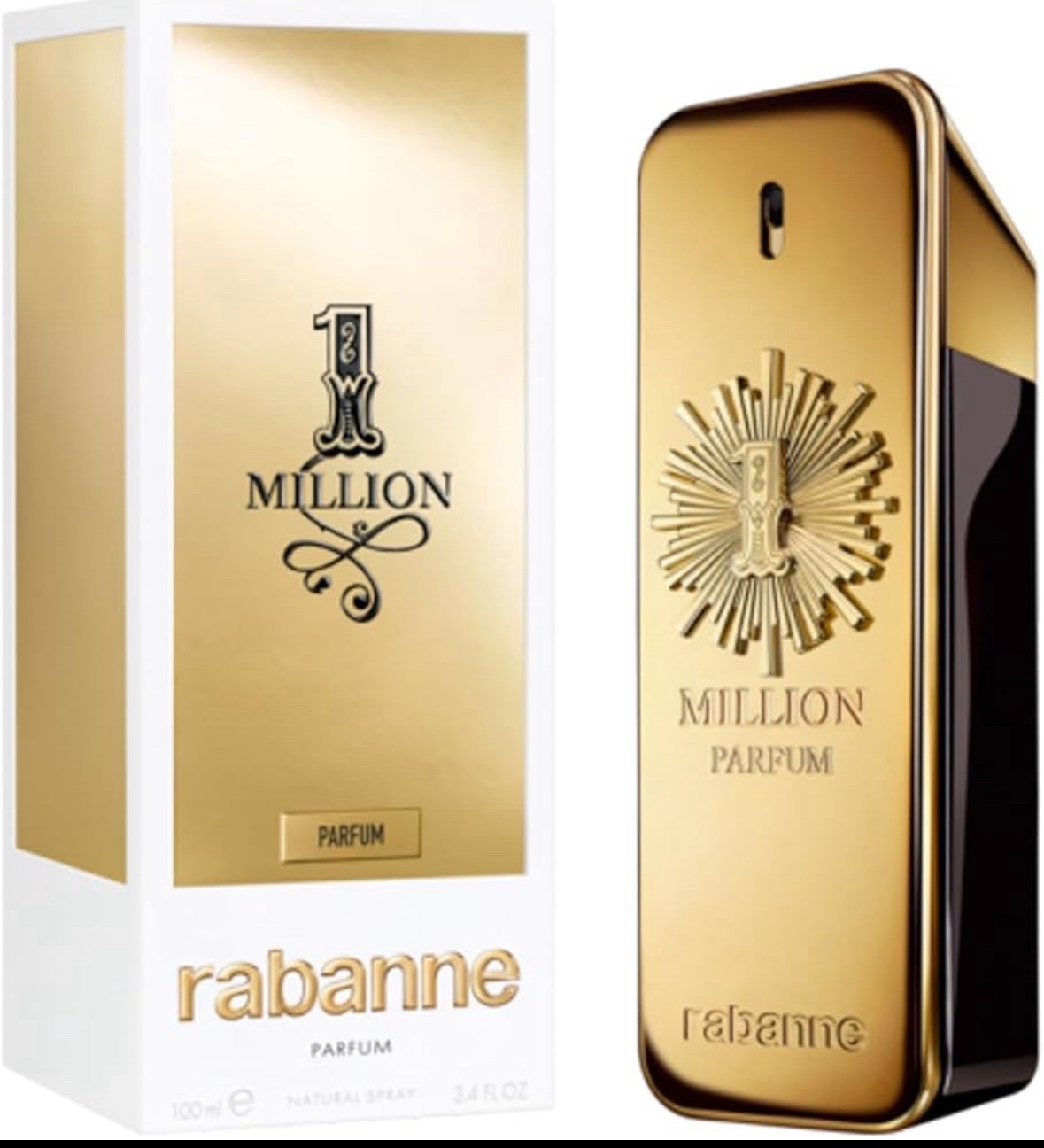 aco Rabanne One 1 Million Pure Men&rsquo;s Parfum Natural Spray - 3.4 oz