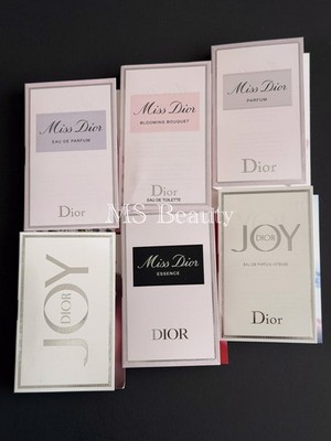 6 x Dior Perfume For Women Sample Size 1ml Each (Miss Dior & Dior