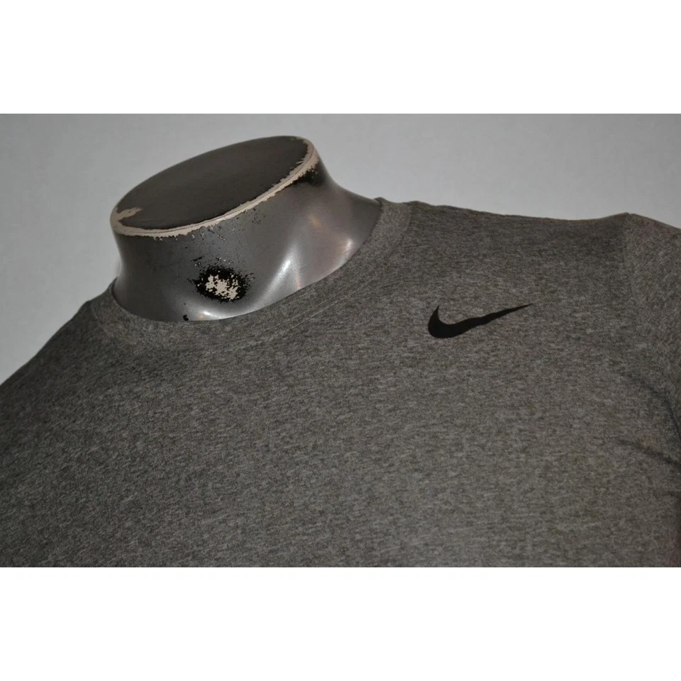 40418 Nike Camisa de Gimnasio Entrenamiento Gris Poliéster Talla Pequeña Dri-Fit Niños Adolescentes Foto 4 de 4