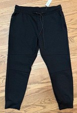 NWT American Eagle Men's Active 24/7 Performance Black Jogger Sweat Pants Large
