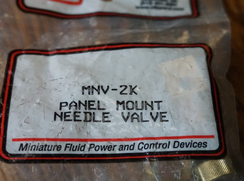 CLIPPARD MNV-2K / MNV2KPanel Mount Needle Valve (BRAND NEW)
