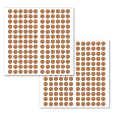 312 Pcs Brown Felt Cabinet Door Pads, Cabinet Door Bumpers 3/8" Diameter Self...