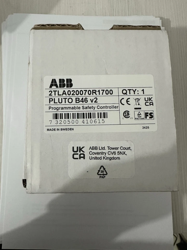 ABB Pluto B46 V2 Safety PLC NEW!!! ABB 2TLA020070R170 Tetra Pak 90601-7290 - Imagen 3 de 4