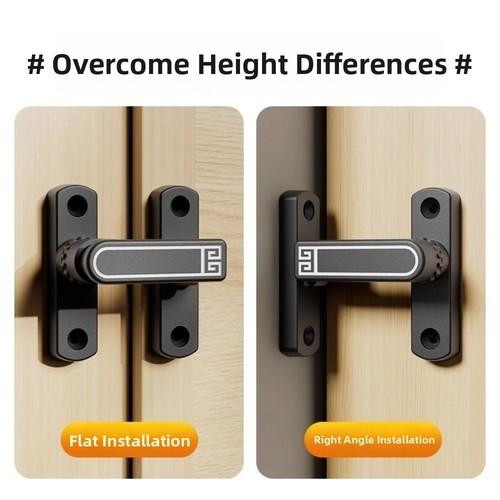 Safety Sliding Door Snap Surface-Mounted Door Catch Bolt Indoor - Picture 4 of 14