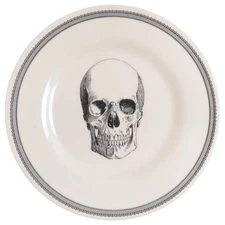 Victorian English Pottery-Royal Stafford Skull Salad Plate 10716771