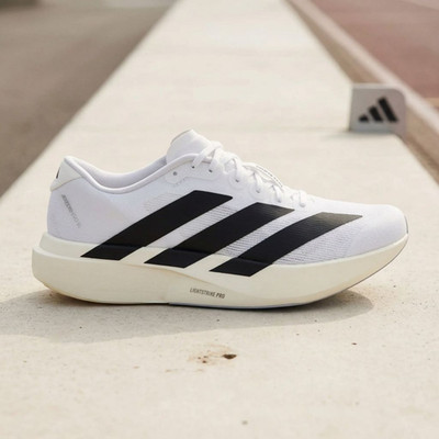 adidas Adizero Evo SL White Black JH6206 Mens Running Performance Sneaker New