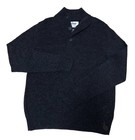 NeW Men’s Urban Pipeline Mock Neck Sweater 1/4 Zip/Button Speckled Knit Size M